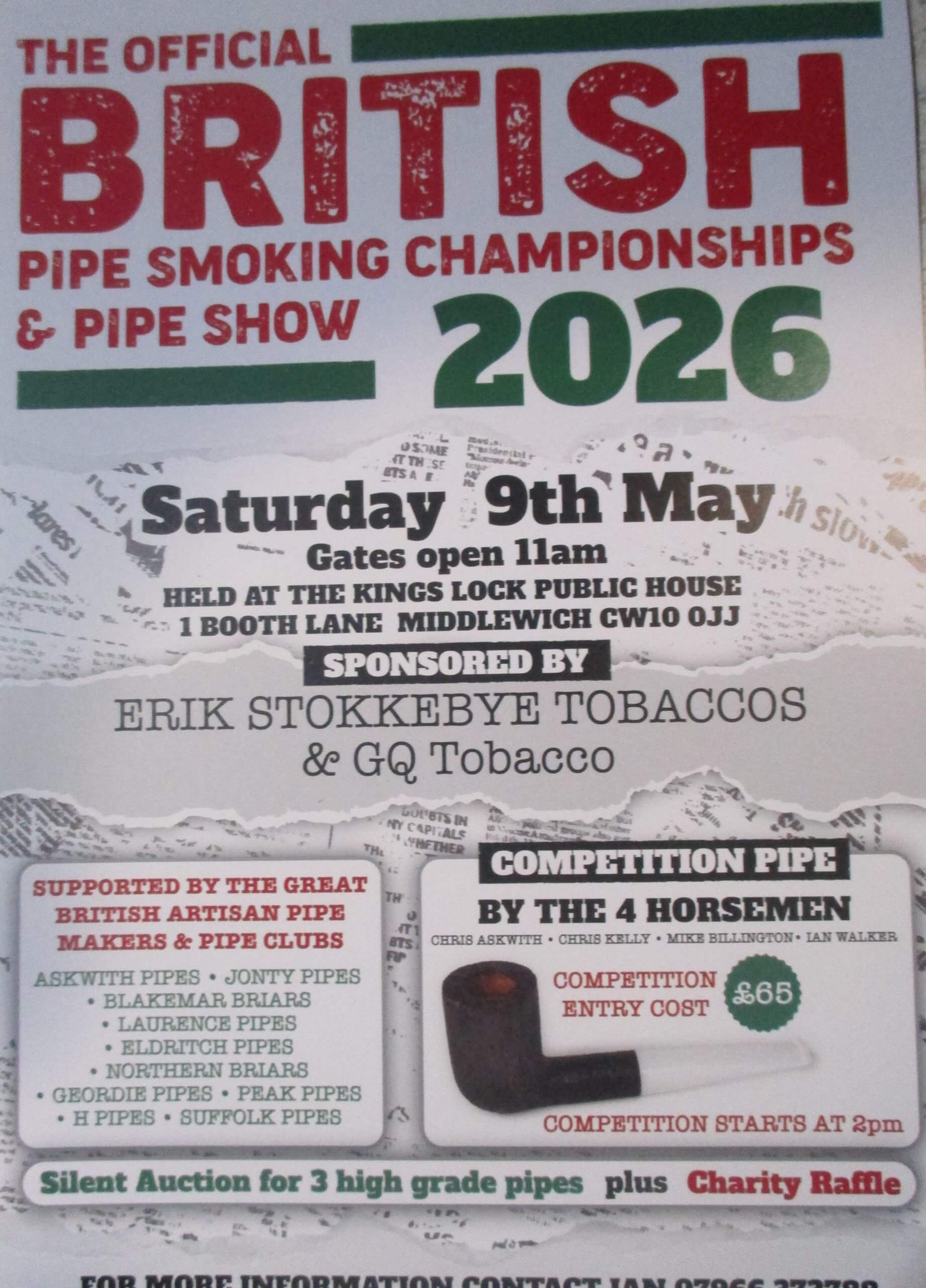 British Pipe Smoking Championships 2026